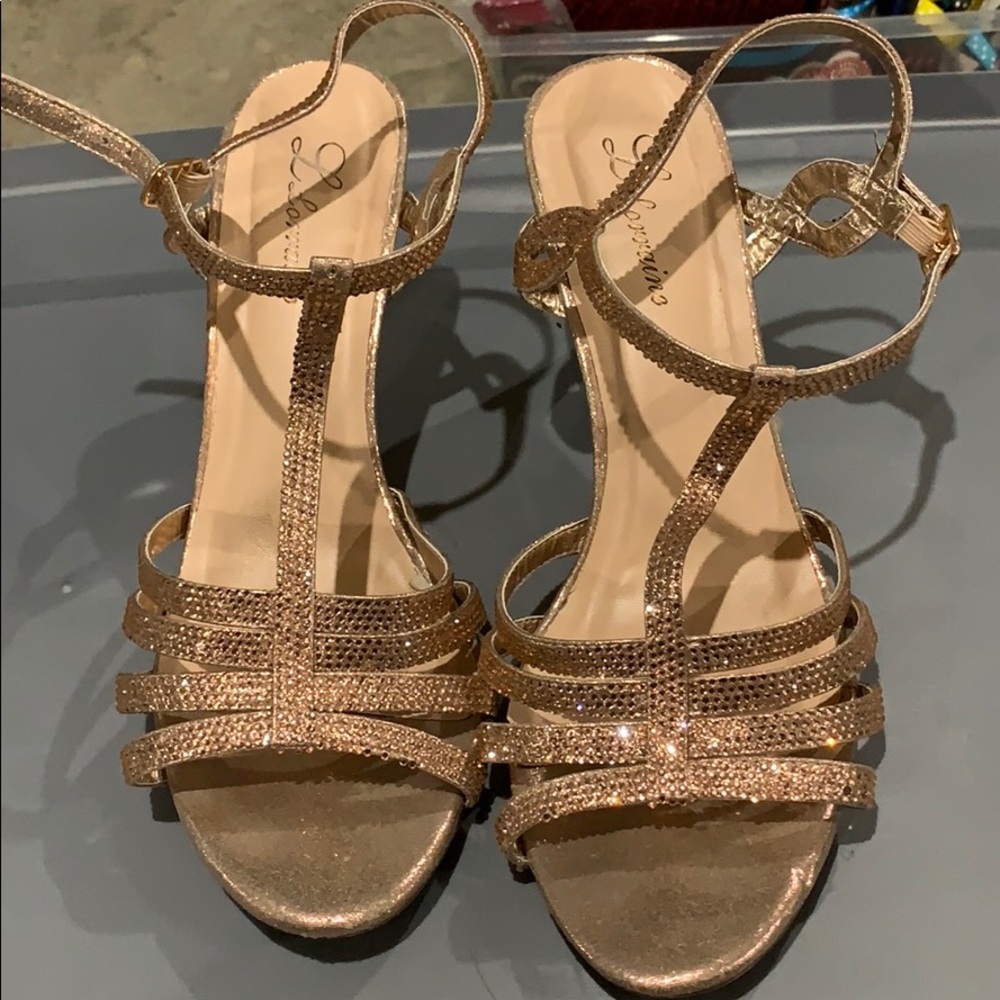 Rose gold heels